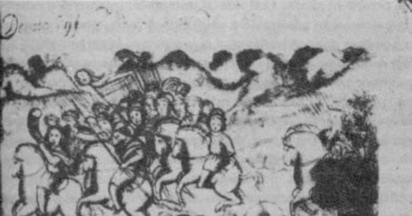 Batalla de Las Cangrejeras (1629), en donde cayó prisionero Francisco Núñez de Pineda y Bascuñán, el autor  del Cautiverio Feliz.