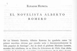 El novelista Alberto Romero.