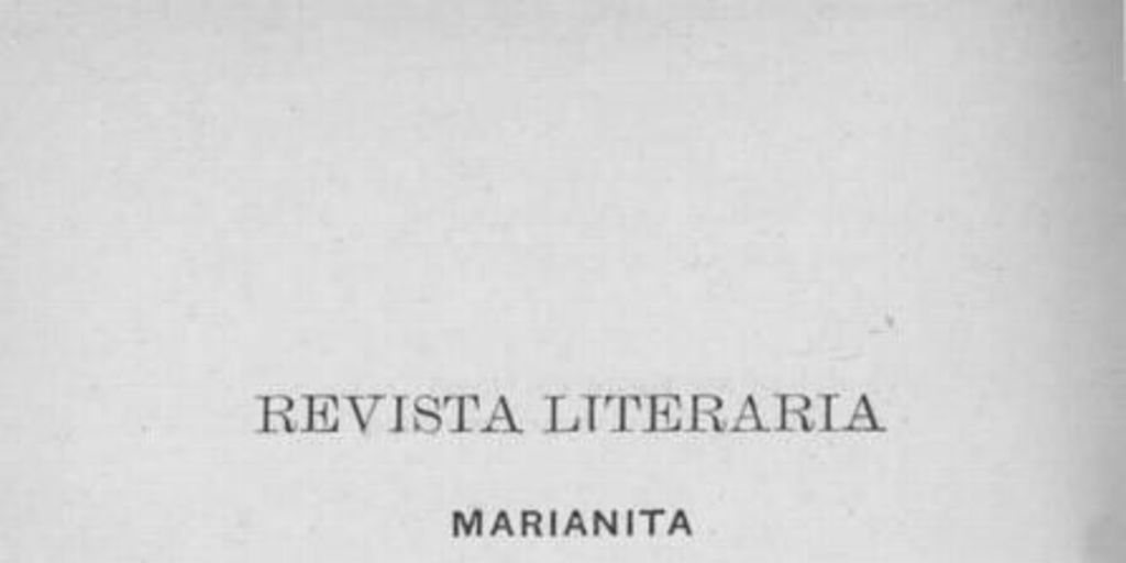 Marianita. Novela por Vicente Grez