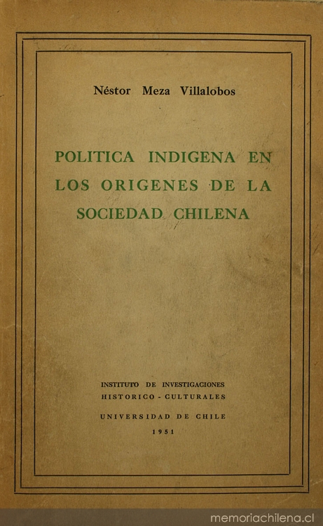 Política indígena en los orígenes de la sociedad chilena
