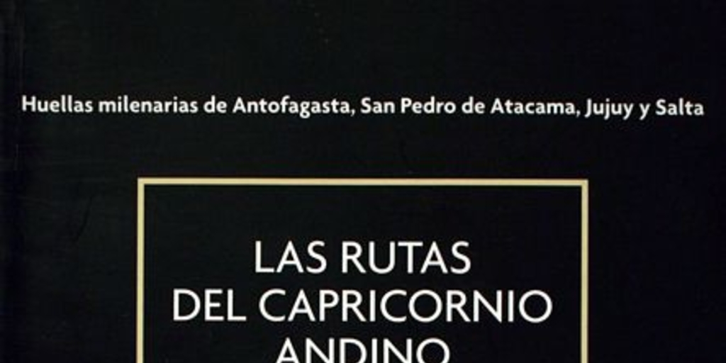 Las Rutas del Capricornio Andino : huellas milenarias de Antofagasta, San Pedro de Atacama, Jujuy y Salta