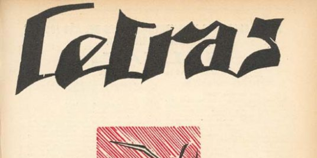 Letras, no. 22, jul. (1930) : cubierta.