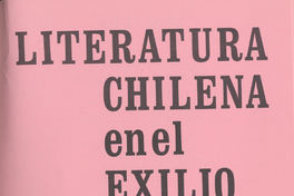 Literatura chilena en el exilio, no. 5, ene. (invierno 1978)