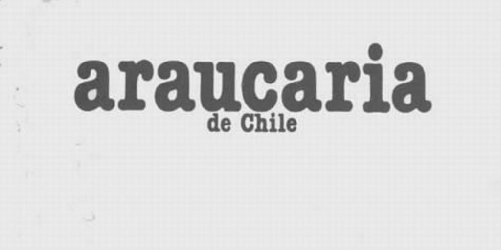 Araucaria de Chile : no.3 (1978)