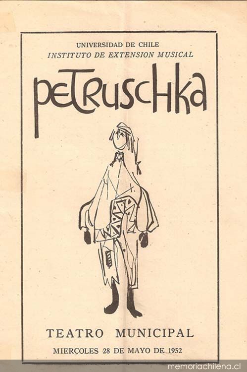 Petruschka : Teatro Municipal, miércoles 28 de mayo de 1952