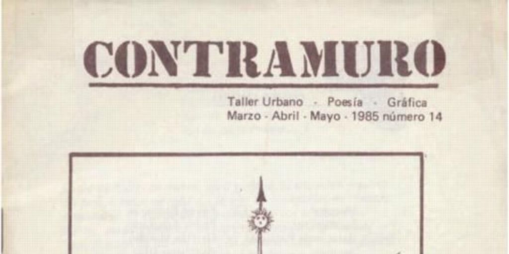 Contramuro : n° 14, marzo-abril-mayo 1985