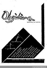 Obsidiana : antología de cuentos : n°4, mayo 1985