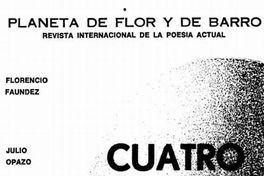 Planeta de flor y de barro : revista internacional de la poesía actual : n° 1, marzo 1978