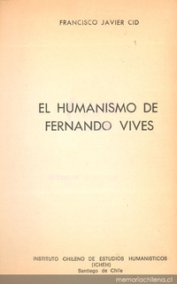 El humanismo de Fernando Vives