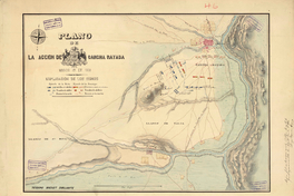 Plano de la acción de Cancha Rayada, 1818