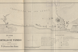 Plano de la Batalla de Yungai, enero de 1839