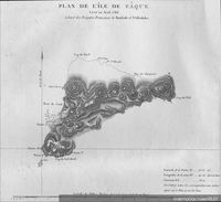 Plan de L Ile de Paque : levé en avril 1786 : a bord des fregates francaises La Boubole et L Aftrolabe