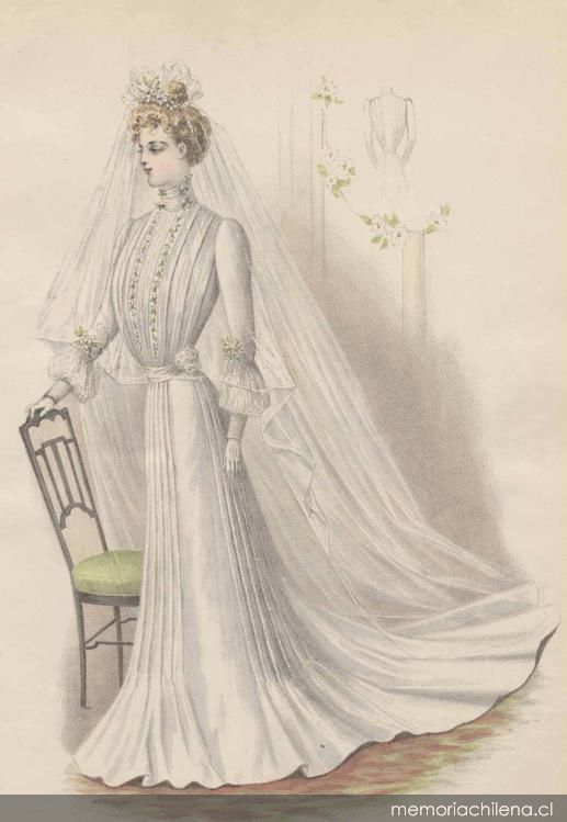 Vestido de novia de 1900