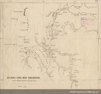 Plano del río Valdivia y sus tributarios australes