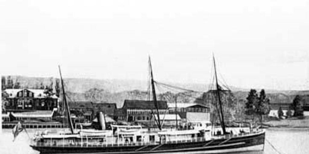 Compañía industrial en 1880. Vapor "Osorno"