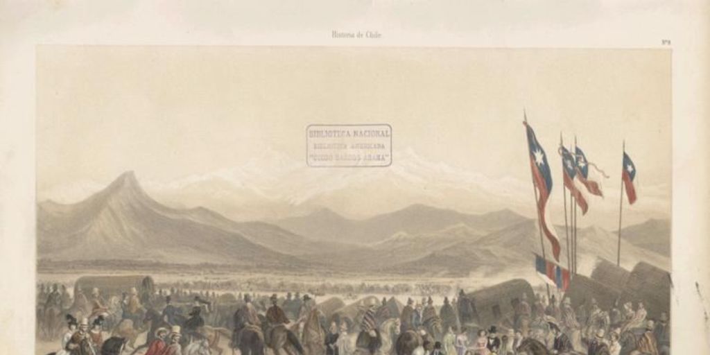 Una carrera en las lomas de Santiago, siglo XIX