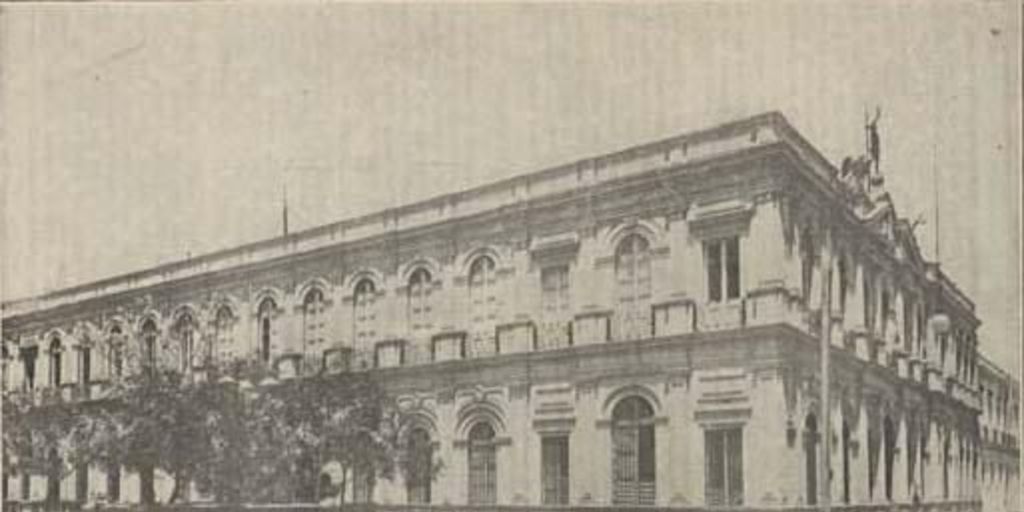 Edificio El Mercurio de Santiago hacia 1918