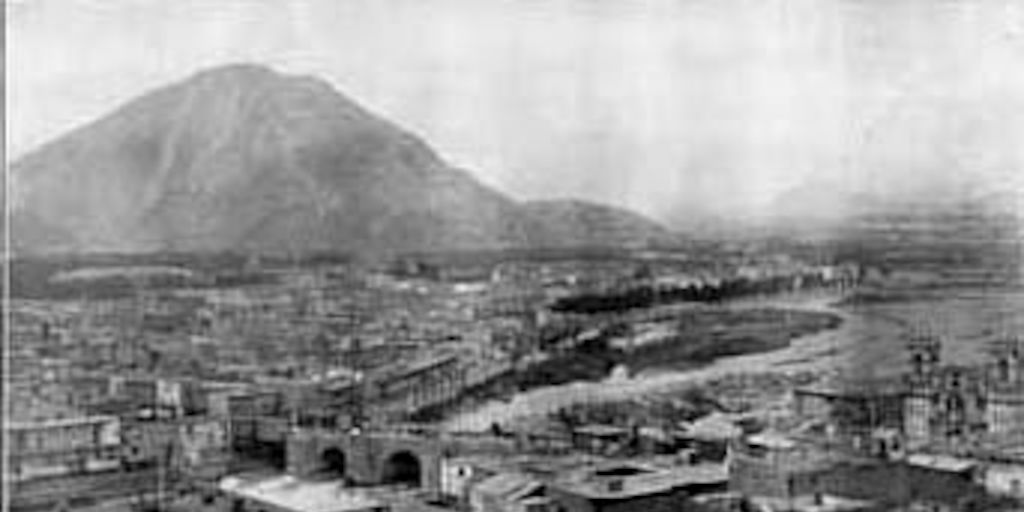 Lima durante la ocupación chilena, vista desde el cerro San Cristóbal, 1881