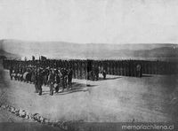 Regimiento Esmeralda antes de la Batalla de Tacna, mayo de 1880