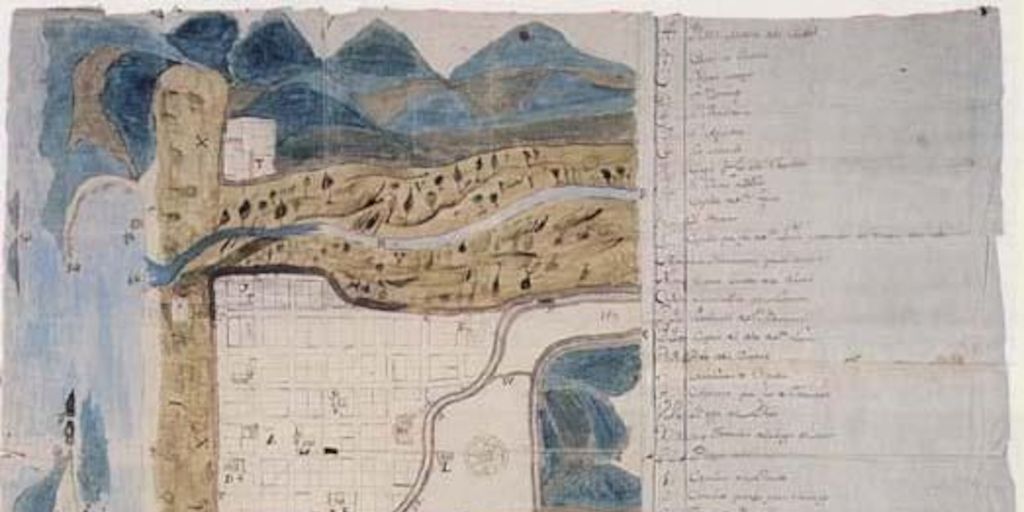 Plano de La Serena en 1767