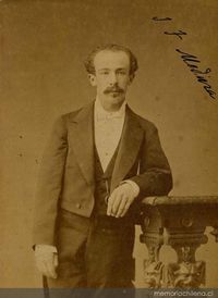 José Toribio Medina durante su juventud