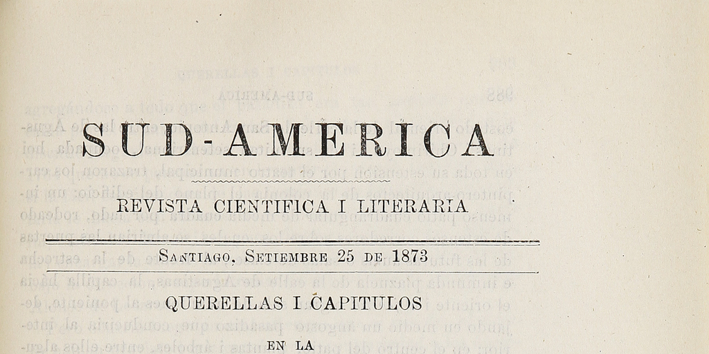 Sud-América. Tomo 1, 25 de septiembre de 1873