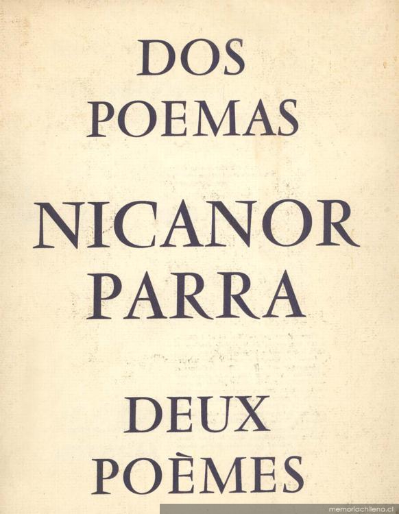 Dos poemas = deux poémes