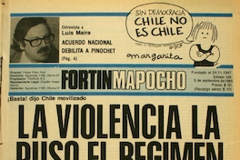 Fortín Mapocho: n° 326, 9 de septiembre de 1985