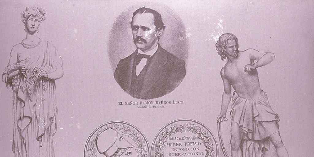 La Pompeyana - Ramón Barros Luco, Ministro de Hacienda - David: Exposición Internacional de Chile, septiembre 16 de 1875