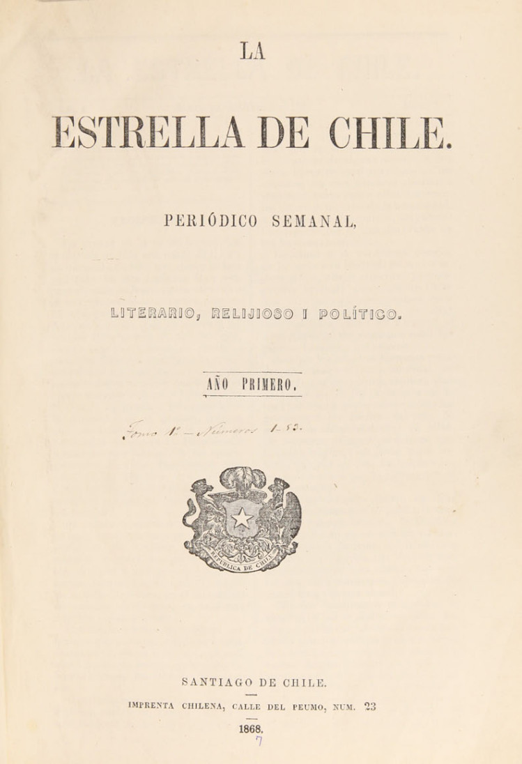 La Estrella de Chile: tomo 1