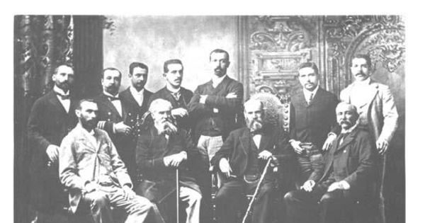 Grupo de intelectuales, siglo XIX