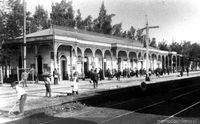 Estación de San Bernardo, construida en 1857