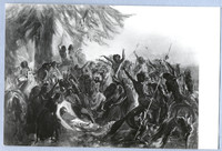 Entierro de araucanos en el Monte, siglo XIX