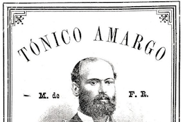 Marca Registrada para tónico amargo del héroe arturi Prat por  el comerciante Luis Vortmann. Valparaíso, 1887.