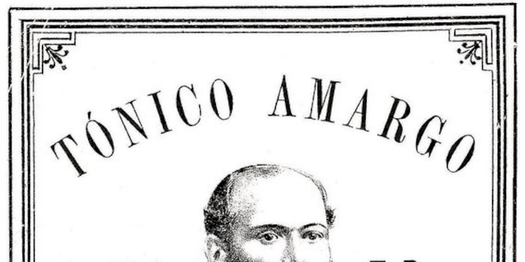 Marca Registrada para tónico amargo del héroe arturi Prat por  el comerciante Luis Vortmann. Valparaíso, 1887.