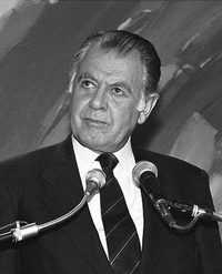 Pie de foto: Patricio Aylwin, candidato presidencial de la Concertación, 1989.