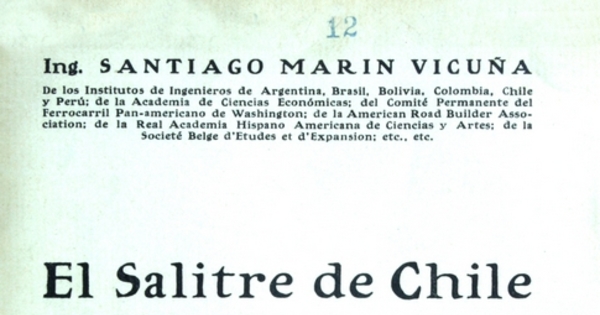 El salitre de Chile 1830-1930