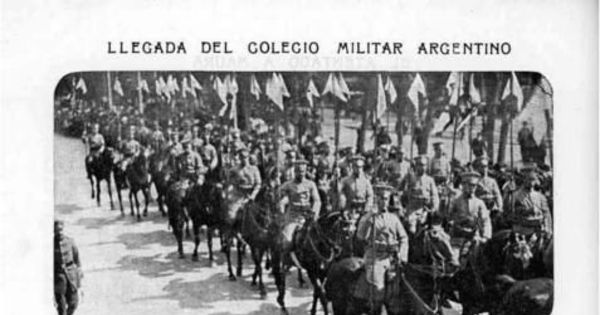 Llegada del Colegio Militar Argentino