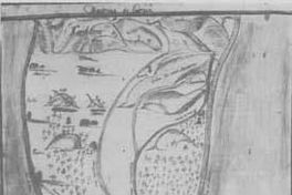 Plano de Curicó, ciudad fundada en 1743