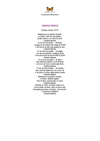 "Gabriela Mistral y el...