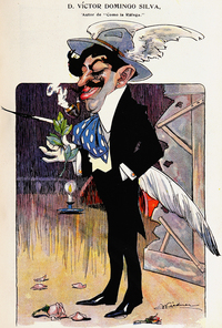Víctor Domingo Silva, dibujado por Carlos Wiedner, 1910.