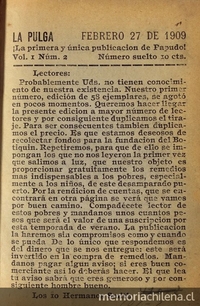 La Pulga: año 1-4, n° 2-17, 27 de febrero de 1909 a 13 de marzo de 1912