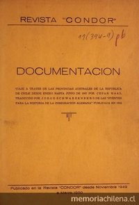 Documentación: Viaje a través de las provincias australes de la República de Chile desde Enero hasta Junio de 1847