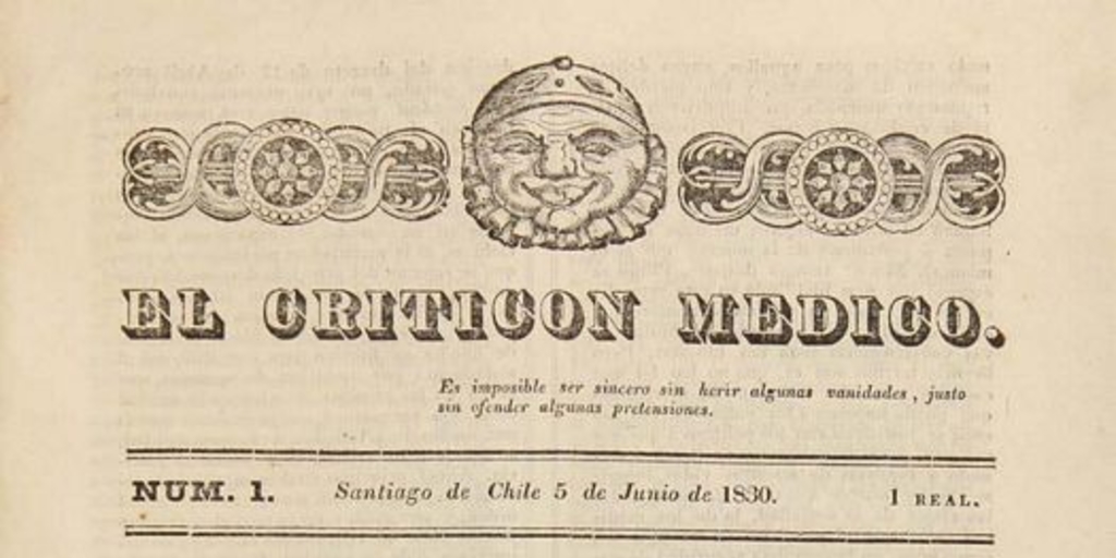 El Criticón Médico: n° 1-4, 5-26 de junio de 1830