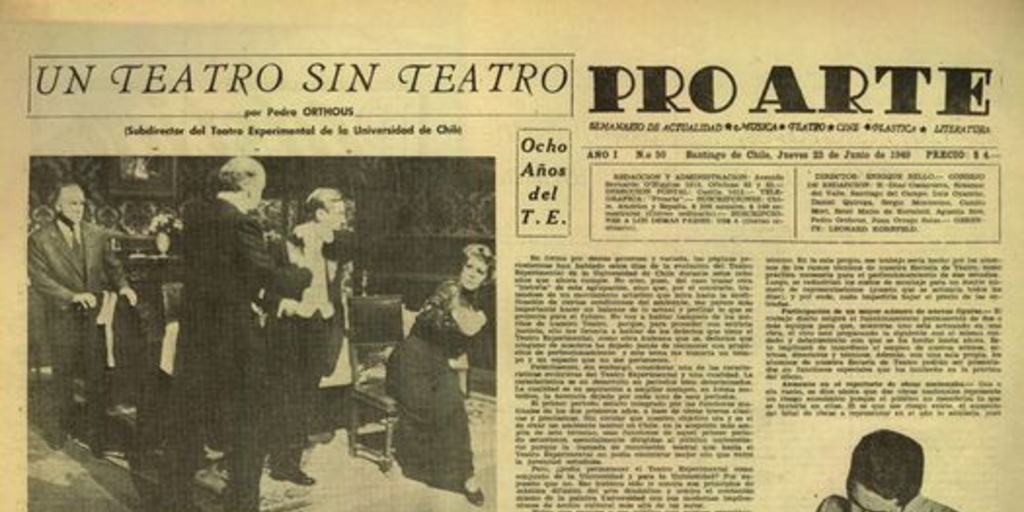 Pro Arte: n° 50-76 (23 jun. - 22 dic. 1949)