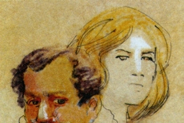 Ilustración de Inés Suárez y Pedro de Valdivia