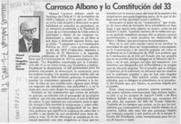 Carrasco Albano y la Constitución del 33  [artículo] Manuel Salvat Monguillot.