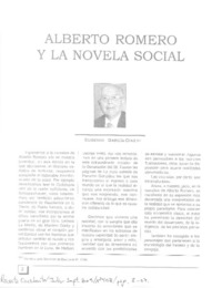 Alberto Romero y la novela social