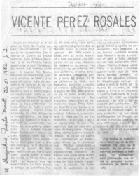 Vicente Pérez Rosales.