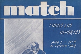 Match: año 1, número 8, 31 de enero de 1929